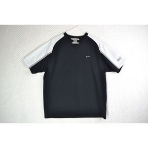 Nike Men's XL Black Mesh Sport Shirt Basketball Golf Y2K *READ*
